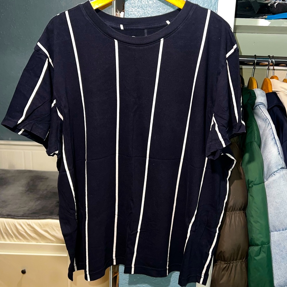 Original Use Navy Striped Men’s T Shirt